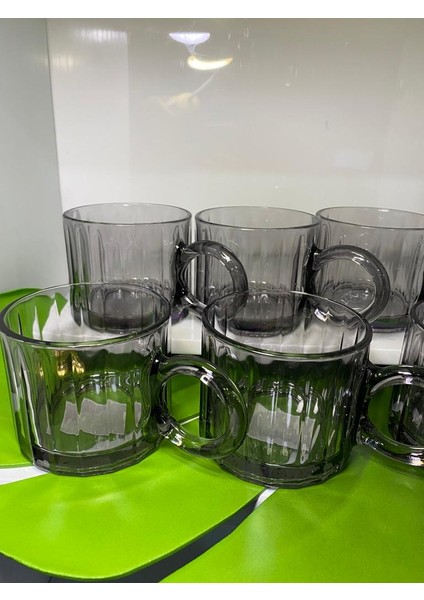 Luca 6 Lı Füme Cam Kupa fırsatları