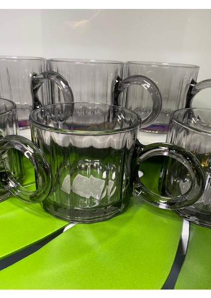 Luca 6 Lı Füme Cam Kupa indirimleri