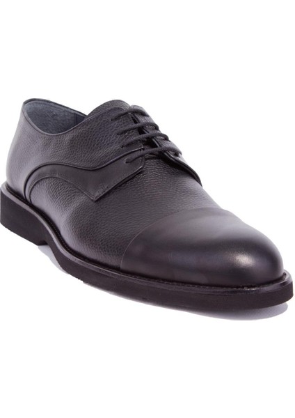 DMA08- 975 Siyah Ortopedik Günlük Erkek Deri Ayakkabı