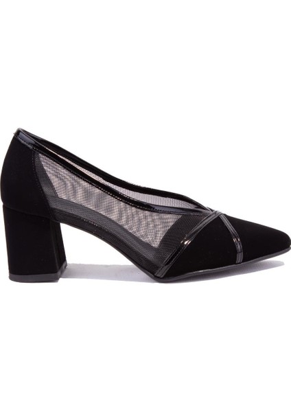 DZA07-2682009 Siyah Süet Klasik Topuklu Kadın Ayakkabı fiyatları