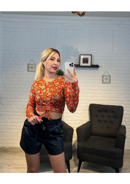 Elfa Butik Ip Detaylı Bluz