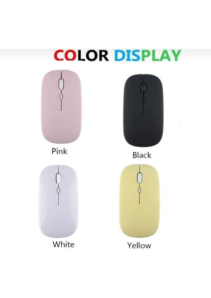 Apple iPad 2 3 4 Uyumlu Mouse Bluetooth Wireless Şarj Edilebilir Fare 2.4g
