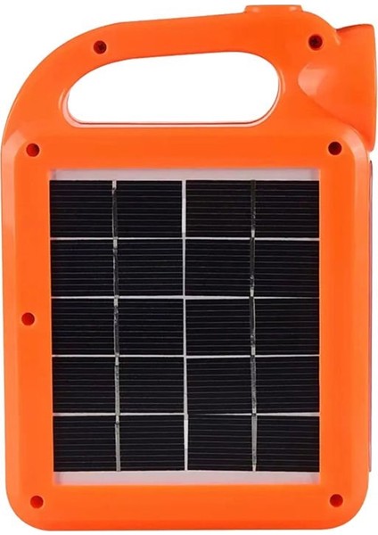 HB-6399A Cob Ledli Solarlı 3 Kademeli USB Çıkışlı Şarjlı Işıldak Fener (2 Parça Ampulü Unutma)