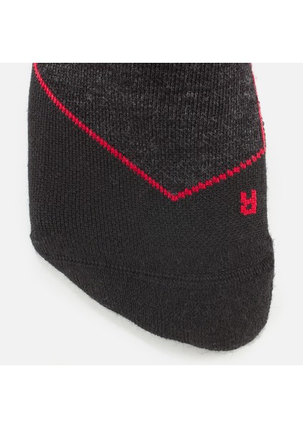 Wedze Yetişkin Yün Kayak / Snowboard Çorabı - Siyah - 900