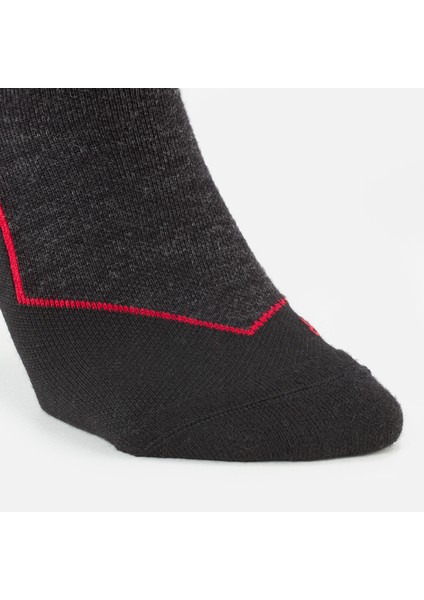 Wedze Yetişkin Yün Kayak / Snowboard Çorabı - Siyah - 900