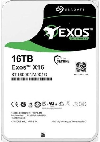 16 Tb Seagate 3.5 Exos Sata X18 512E 7200RPM 256MB ST16000NM001J (Resmı Dıst Garantılı)