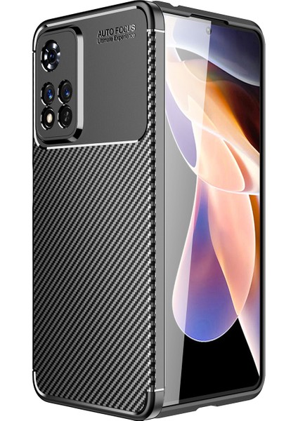 Xiaomi Redmi Note 12 Pro 4g Kılıf Karbon Desenli Lux Negro Silikon