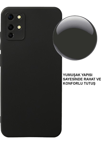 Reeder S19 Max ile Uyumlu Kapak Kamera Korumalı Mat Siyah Soft Silikon Kılıf modelleri