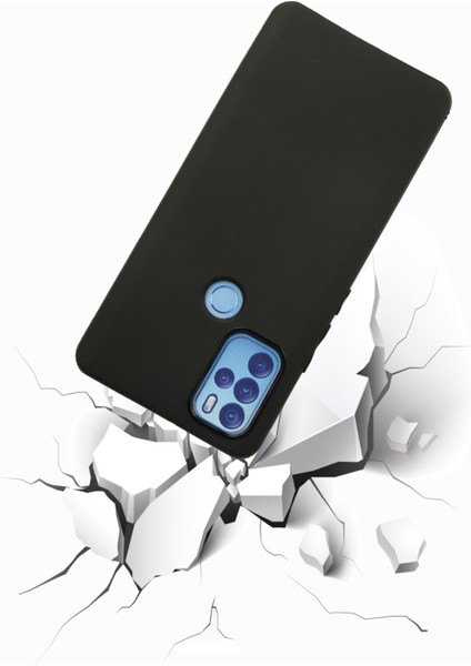 Xiaomi Redmi 10C ile Uyumlu Kapak Mat Siyah Yumuşak Silikon Kılıf