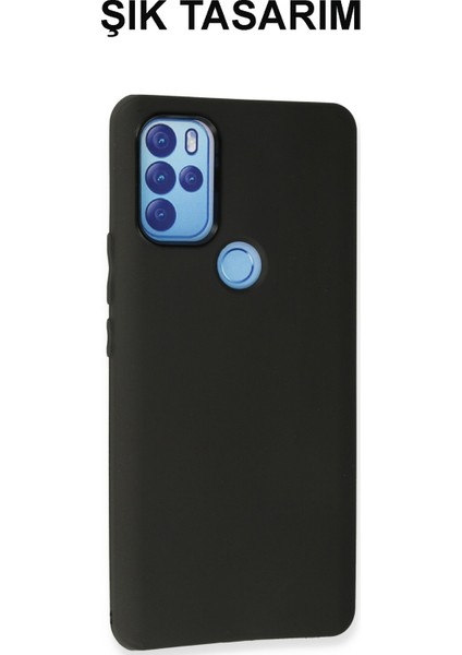 Xiaomi Redmi 10C ile Uyumlu Kapak Mat Siyah Yumuşak Silikon Kılıf