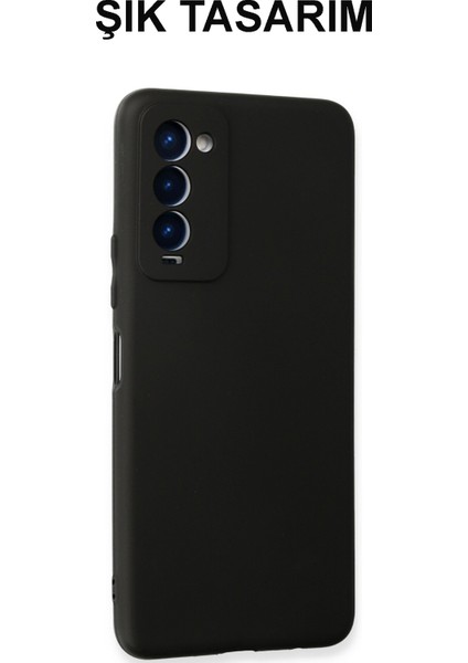 Tecno Camon 18 ile Uyumlu Kapak Kamera Korumalı Mat Siyah Yumuşak Silikon Kılıf indirimleri