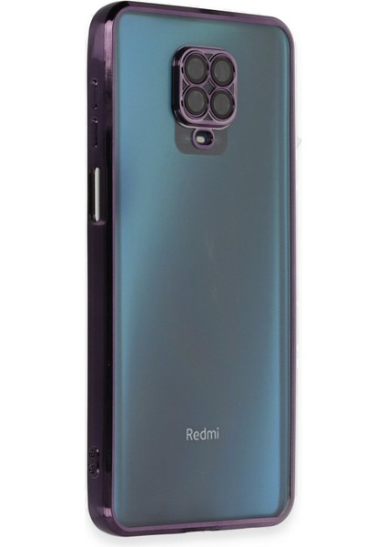 Xiaomi Redmi Note 9s Kılıf Razer Lensli Silikon - Mor