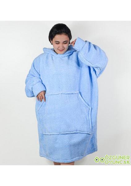 Peluşcu Dayı Welsoft Peluş Polar Giyilebilir Battaniye Pijama