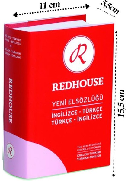 Redhouse Ingilizce Türkçe Yeni El Sözlüğü Pembe 702 Sayfa 1 Adet 80.000 Kelime Hazneli Red House Ingilizce Sözlük El Boy Cep