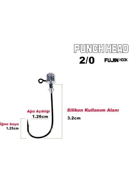 Punch Head Jig Head No: 2/0