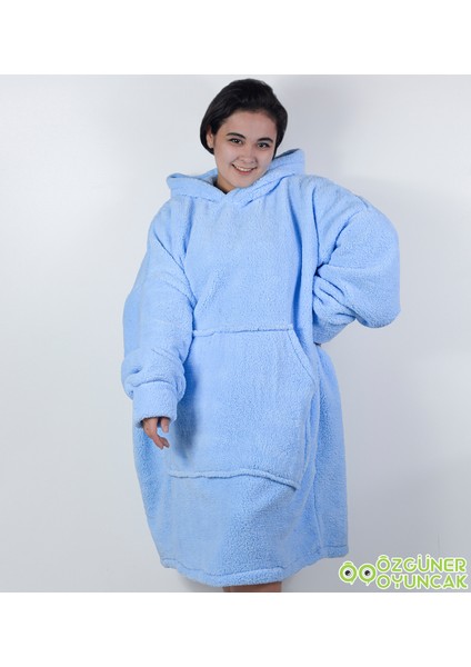 Welsoft Peluş Polar Giyilebilir Battaniye Pijama