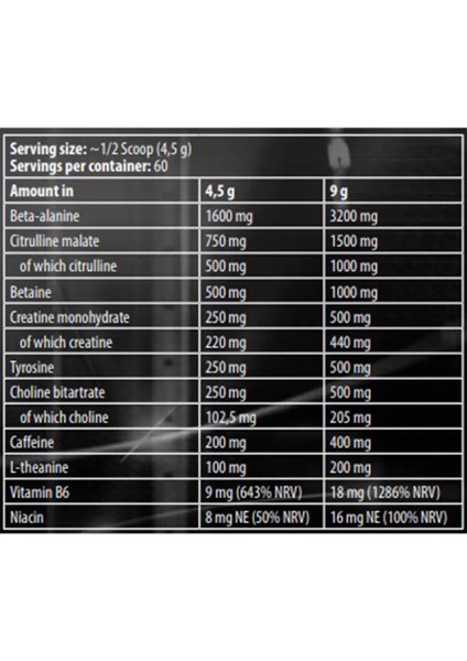 Scatterbrain Pre Workout 270 gr fiyatları