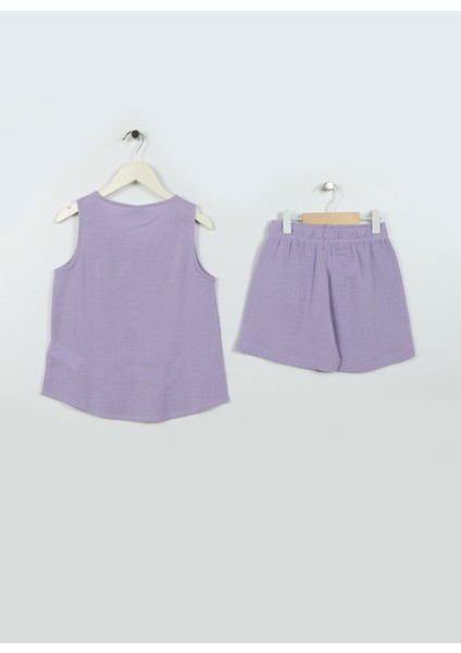 Düz Fuşya Kız Çocuk Pijama Takımı US1445 fiyatları