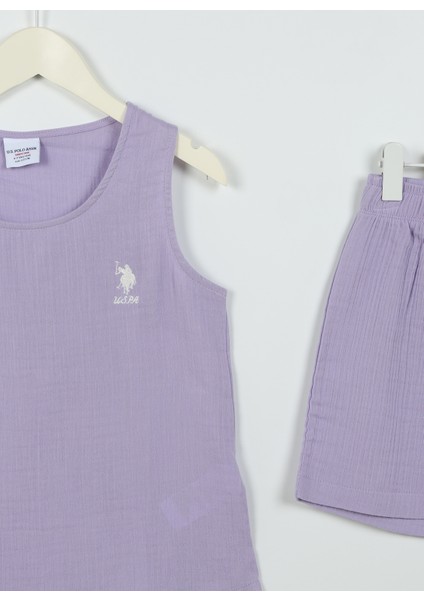 Düz Fuşya Kız Çocuk Pijama Takımı US1445 modelleri