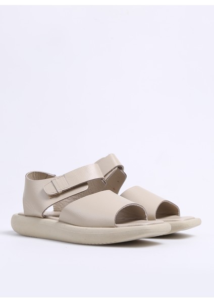 Deri Bej Kadın Sandalet Ruby fiyatları