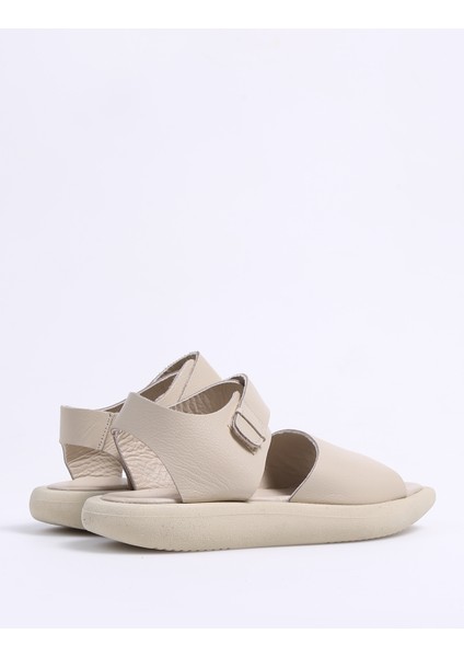 Deri Bej Kadın Sandalet Ruby modelleri