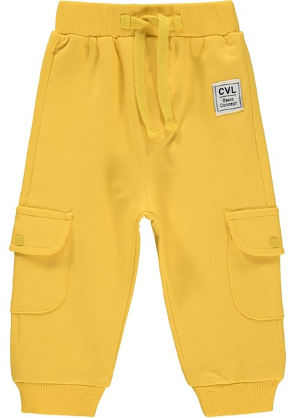 Erkek Bebek Patiksiz Tek Alt 6-18 Ay Bal Sarısı