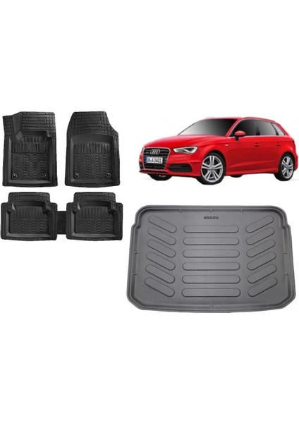 Team Car Audi A3 Hb 2015 Model 3D Bagaj Havuzu+3d Havuzlu Paspas