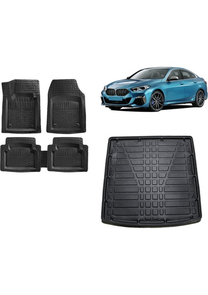 Team Car Bmw 2 Serisi F44 Gran Coupe 2019 Model 3D Üst Bagaj Havuzu+3d Havuzlu Paspas