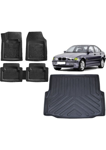 Team Car Bmw 3 Serisi E46 2005 Model 3D Bagaj Havuzu+3d Havuzlu Paspas