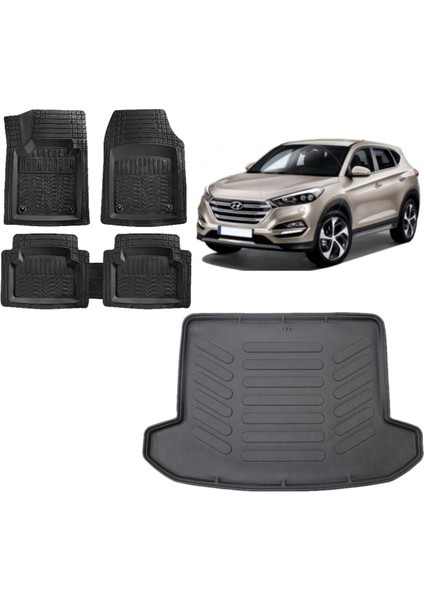 Team Car Hyundai Tucson 2019 Model 3D Bagaj Havuzu+3d Havuzlu Paspas