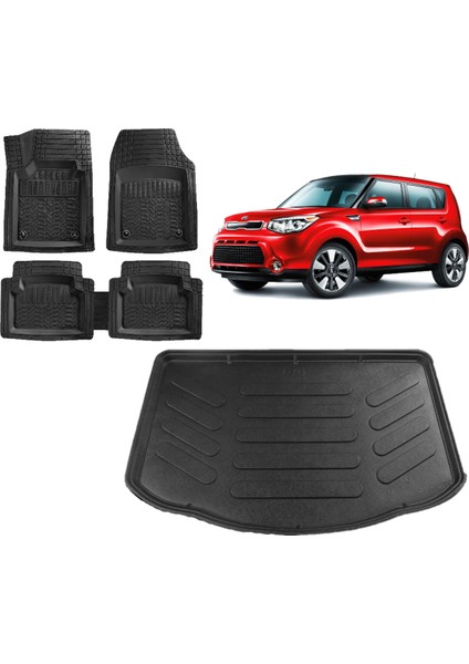 Team Car Kia Soul 2013 Model 3D Bagaj Havuzu+3d Havuzlu Paspas