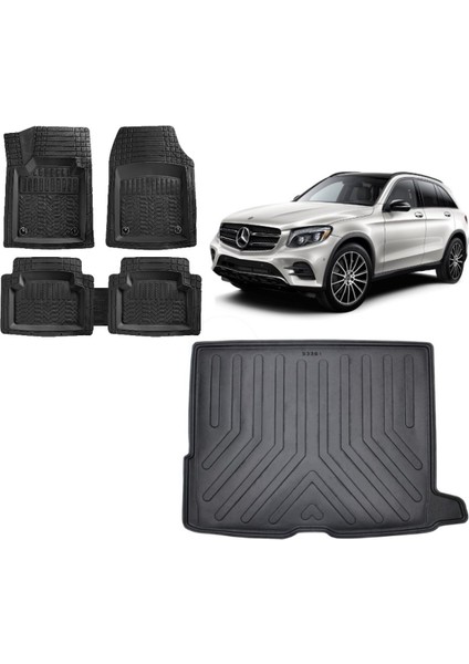 Team Car Mercedes Glc Suv 2016 Model 3D Bagaj Havuzu+3d Havuzlu Paspas