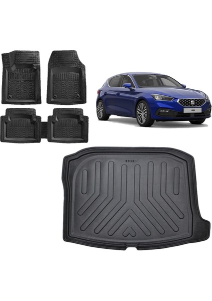 Team Car Seat Leon 2022 Model 3D Bagaj Havuzu+3d Havuzlu Paspas