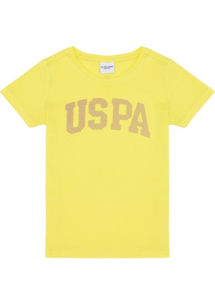 Baskılı Yeşil Kız Çocuk T-Shirt KEAN-IY23