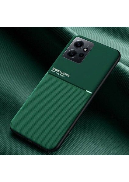 Xiaomi Redmi Note 12 Kılıf Zebana Design Silikon Kılıf Yeşil