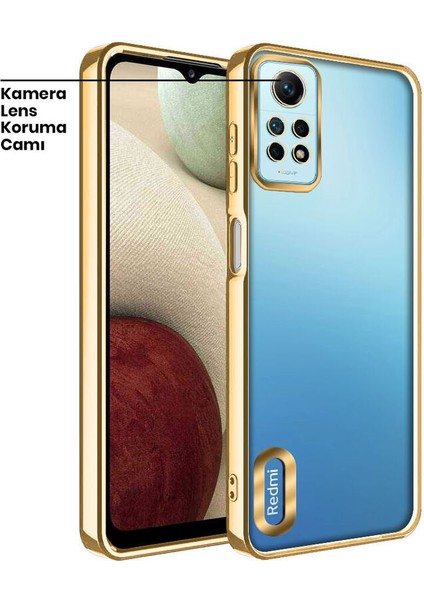 Xiaomi Redmi Note 12 Pro Kılıf Zebana Glint Silikon Kılıf Gold