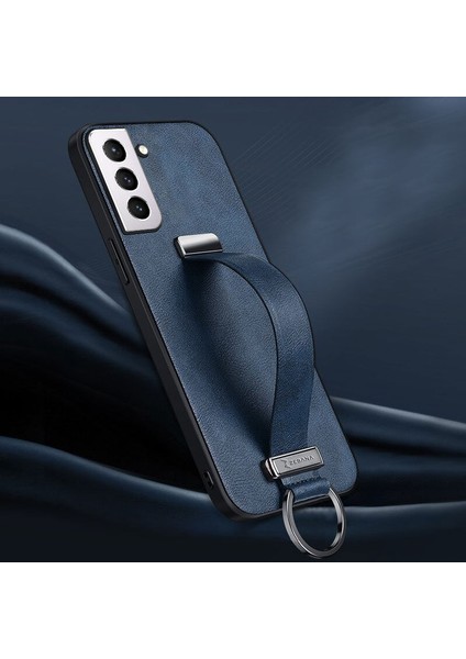Samsung Galaxy S23 Plus Kılıf Zebana Classic Deri Kılıf Lacivert