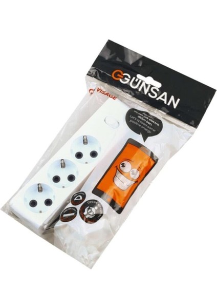 Visage 3lü 5 metre Çocuk Korumalı Askı Aparatlı Topraklı Grup Priz Gün Vs fiyatları