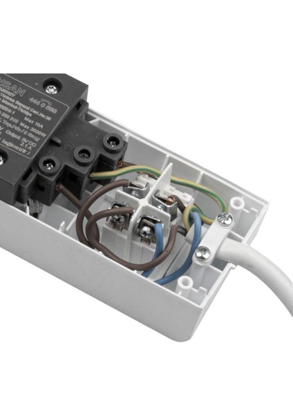 Visage 3lü 5 metre Çocuk Korumalı Askı Aparatlı Topraklı Grup Priz Gün Vs modelleri