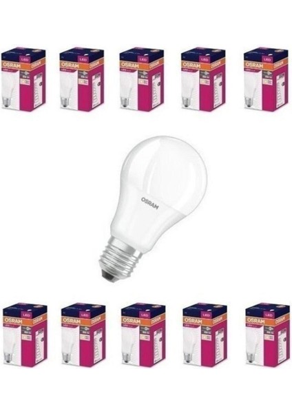 Ledvance Osram 10'lu Paket 8,5 Watt E-27 2700 Kelvin Günışığı LED Ev Ampulü