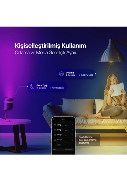 Lumi Akıllı Çok Renkli LED Wi-Fi Akıllı Ampul