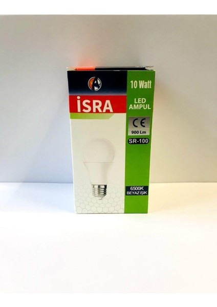 Isra Isra- 10W LED Ampul Beyaz IŞIK(6500K) E27 Duy