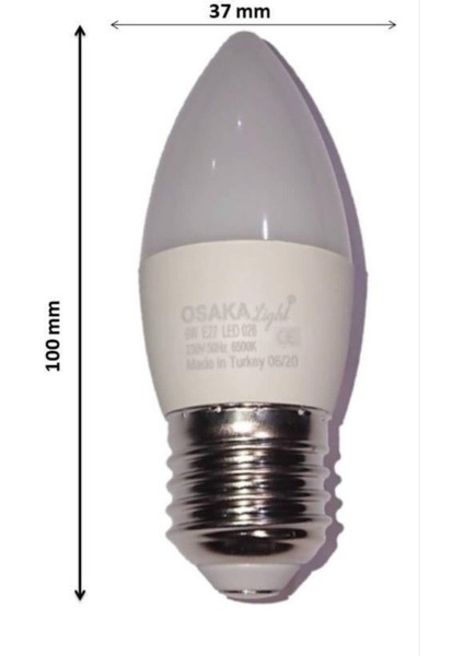 6W LED Ampul E-27 Duylu Beyaz Işık 10 Adet fiyatları