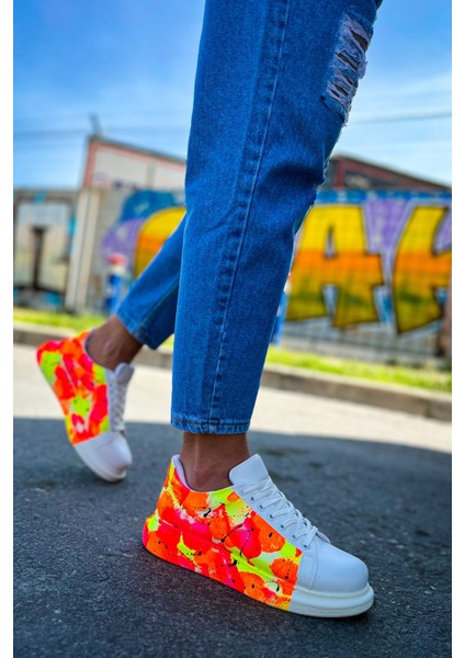 CH254 Cbt Pittura Erkek Ayakkabı 535 Neon Turuncu / Siyah Yağmur fırsatları