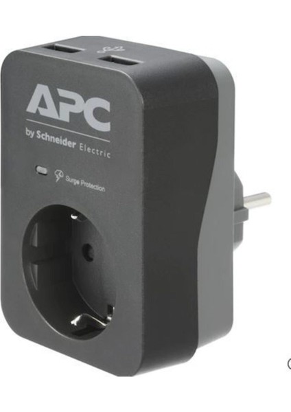 PME1WU2B-GR Apc Tekli Akım Korumalı Priz 2 Usb'
