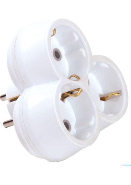 3'lü Fiş Priz Papatya