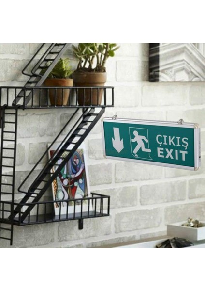 CT-9167 Aşağı Exit Çıkış Levhası Şarjlı Ledli fiyatları