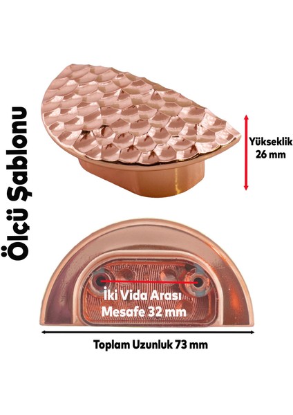 Elegans Half Çekmece Dolap Kapak Kulpu Kulbu Plastik Bakır Kulp fiyatları