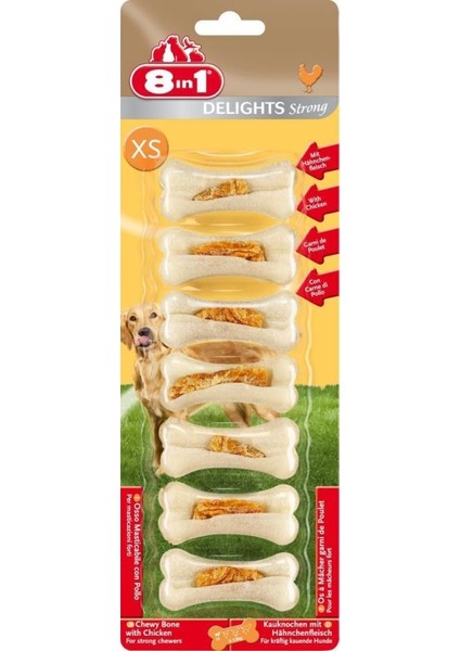 Delights Köpek Için Ağız Bakım Kemiği Xs 7 Adet 140 gr