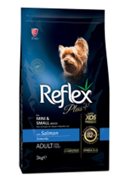 Plus Somonlu Mini ve Küçük Irk Yetişkin Köpek Maması 3 kg